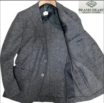 J6324 컨디션 최상 빔즈 소프트 트위드 자켓 차콜 그레이 46