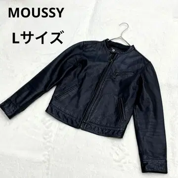 인기! MOUSSY 소가죽 싱글 라이더스 가죽 자켓 L 사이즈