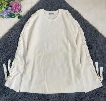 캐시미어 니트 사이드 레이스업