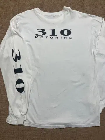 310 MOTORING 롱T, 화이트