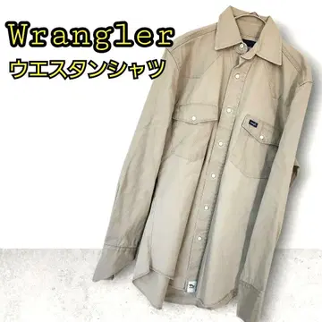Wrangler 랭글러 웨스턴 셔츠 긴팔 셔츠 구제 의류 베이지