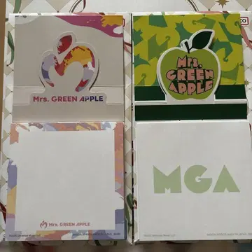 Mrs. GREEN APPLE 제일복권 H상 입체 메모 2종