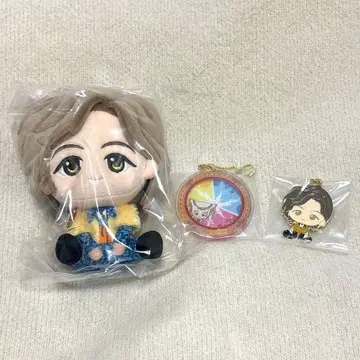 미세스 그린애플 제일복권 봉제 인형 마스코트 메탈 참 후지사와