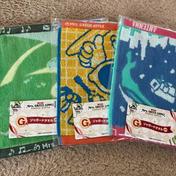 Mrs. GREEN APPLE 제일복권 자카드 타월 3장 세트