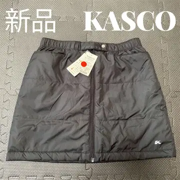 새상품 KASCO 캐스코 충전솜 방풍 방온 스커트 블랙 골프 M
