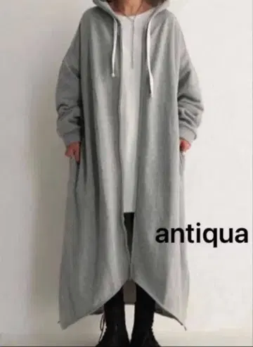 antiqua 안티카 속기모 롱 후드티 그레이 후드티 n'Or