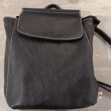 2WAY 가죽풍 백팩 블랙