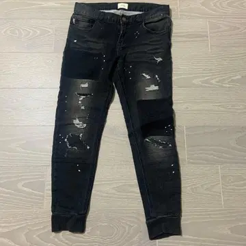 #Re:room 리룸 데미지 가공 다크 블루 데님 팬츠 M 사이즈