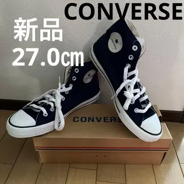 새상품 CONVERSE 네이비 하이컷 스니커즈 27.0cm
