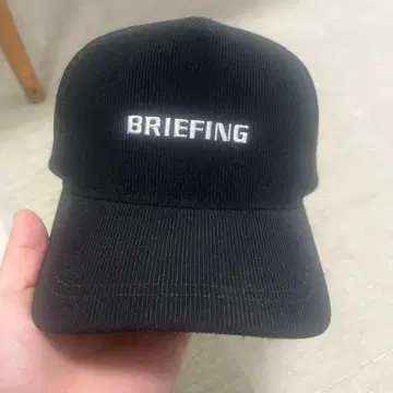 BRIEFING 블랙 코듀로이 캡