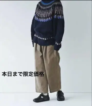 북유럽 생활 잡화점 코튼 소재의 가벼운 코듀로이 팬츠