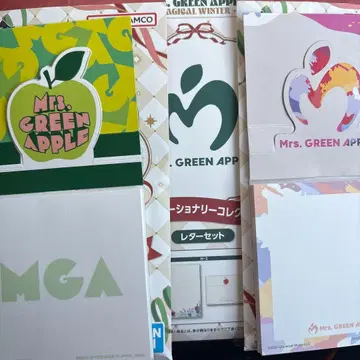 Mrs. GREEN APPLE 제일복권 입체 메모 2종 레터 세트 H상