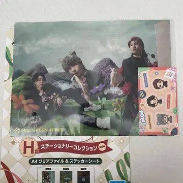 Mrs. GREEN APPLE A4 클리어 파일 & 스티커