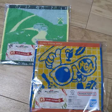 미세스 GREEN APPLE 미세스 제일복권 G상 자카드 타월 2개