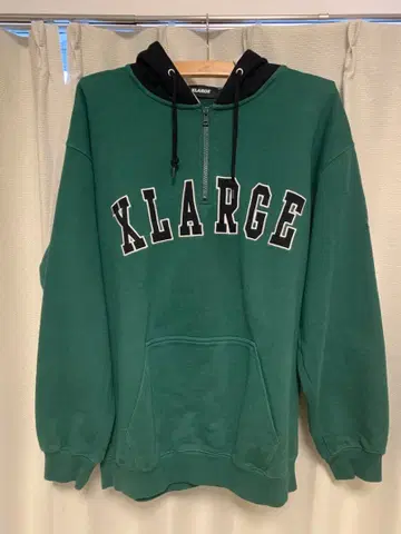 XLARGE 그린 후드티 L