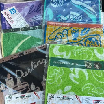 Mrs. GREEN APPLE 제일복권 G상 자카드 타월 전 6종 세트