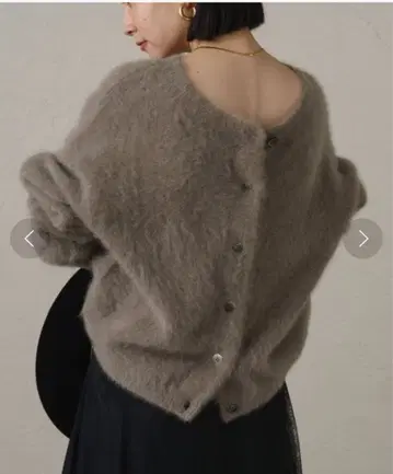 [ LOUNGEDRESS ] FUR 캐시미어 2WAY 니트 모카