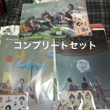 제일복권 미세스 그린애플 H상 클리어 파일&스티커 시트