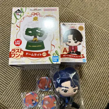 Mr. GREEN APPLE 돔 라이트 & 인형 & 아크릴 참 3점