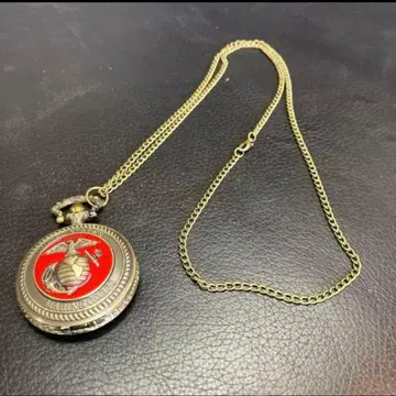 미군 해병대 USMC 회중시계 체인 포함 액세서리 워치 레트로