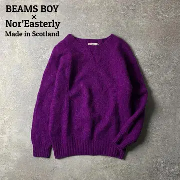 별주 [ 빔즈 보이 x 노아 이스터리 ] 셰틀랜드 샤기 크루 니트
