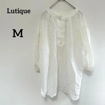 [시마무라 루티크] 튜닉 블라우스 화이트 M 루즈핏 심플