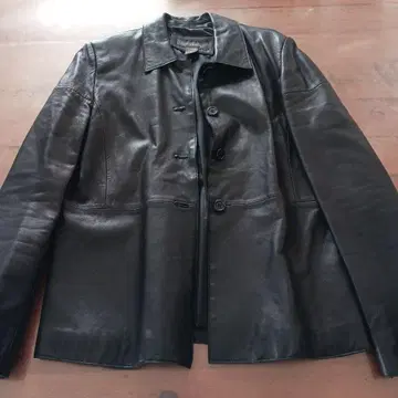 BANANA REPUBLIC 천연 가죽 자켓 S 블랙