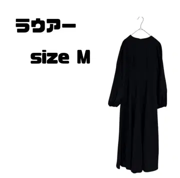 LAUIR (라우어) 롱 원피스 블랙 긴팔 스트레치 있음 포멀