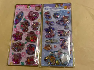 워터 씰 산리오 공식 2종 세트