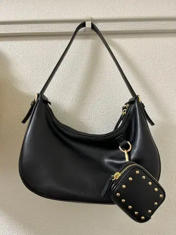 DIANA 블랙 핸드백 파우치 포함