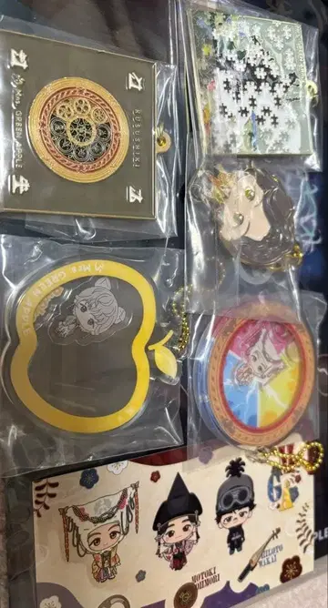 미세스 그린애플 제일복권, 참, 키링, 클리어 파일 세트