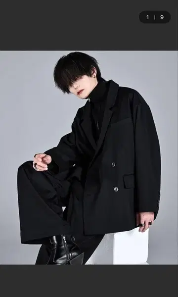 ADRER TR 더블 크로스 루즈 테일러드 더블 자켓