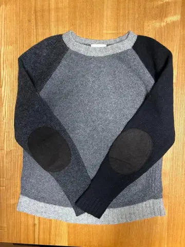 soglia 크레이지 패턴 스웨터 울 100% 일본제 그레이