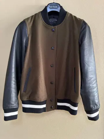 MACPHEE 바시티 자켓 M 사이즈 올리브/블랙