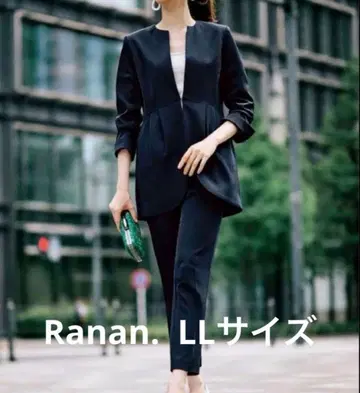 Ranan 블랙 노카라 수트 상하의 세트