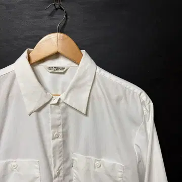 쿠티 cootie 셔츠 화이트 오버 워크 셔츠 와이드