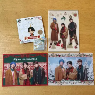 Mrs. GREEN APPLE 메탈 참 비주얼 시트 3종 세트