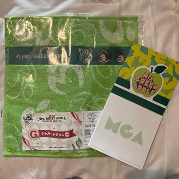 Mrs. GREEN APPLE 자카드 타월 그린