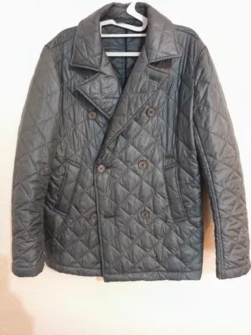 라코스테 퀼팅 P 코트 자켓 충전솜 그레이 사이즈 3