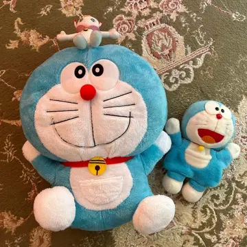 헤이세이 레트로 도라에몽 퍼펫 영화 기가점보 파피와 함께 봉제 인형
