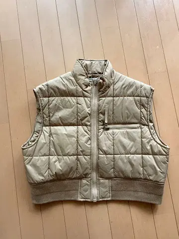 [새상품급] SLY OUTER 베이지 퀼팅 다운 베스트