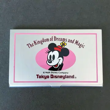 도쿄 디즈니랜드 미니 마우스 알루미늄 카드 케이스 명함지갑