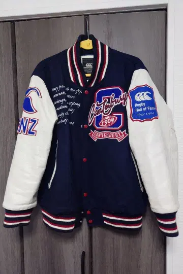 레어! Canterbury 바시티 자켓 네이비/화이트 L