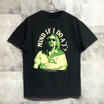 00s 영화 BIG LEBOWSKI 티셔츠 레어 프린트 블랙