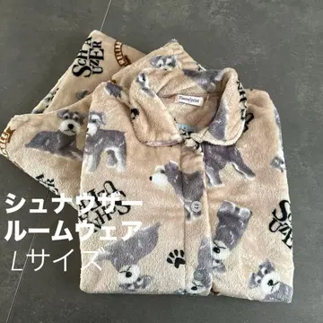 새상품 슈나우저 여성용 포근포근 복슬복슬 따뜻 파자마 L 사이즈