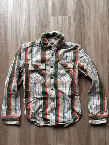 스트라이프 플란넬 셔츠 사이즈 14