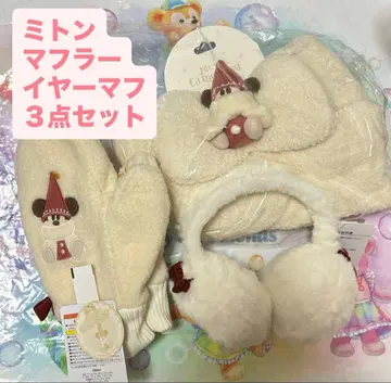 디즈니 리루린린 머플러, 미튼, 귀도리 2025 크리스마스