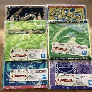 Mrs. GREEN APPLE 자카드 타월 6종 컴플리트 세트