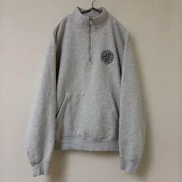 새상품급 HUF 하프 집업 맨투맨