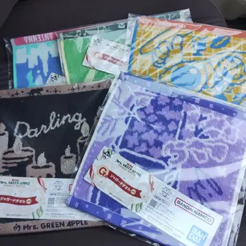 Mrs. GREEN APPLE 제일복권 G상 자카드 타월 5종 세트